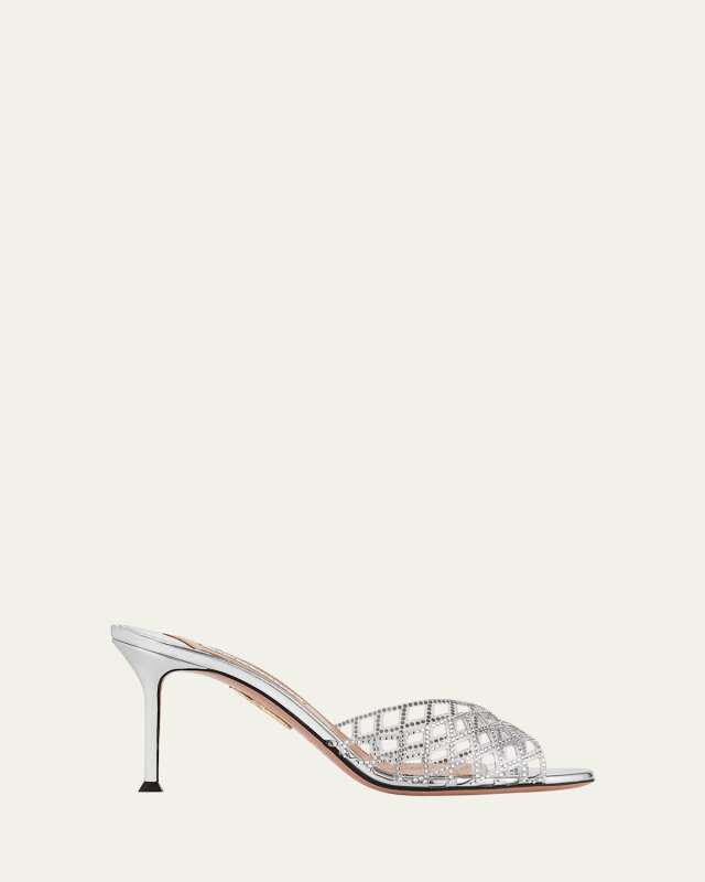 Lumiere Crystal Clear Mule Sandals